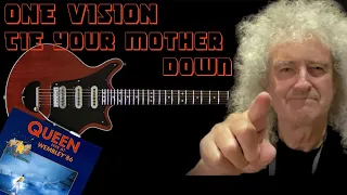 One vision Tie your mother down guitar backing track  Wembley 1986 Queen