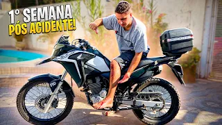 1° SEMANA PÓS ACIDENTE | JA CONSIGO ANDAR DE MOTO?