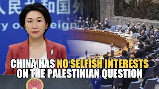 China explains why vetoed the US-drafted UN Security Council resolution on Israel-Gaza crisis