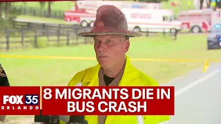 News conference: 8 dead, dozens injured in Marion County bus crash