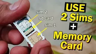 How To Use Dual Sim & SD Card In Hybrid Sim Slot/ step by step guide