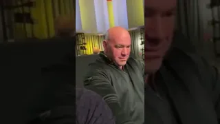 Dana White's reaction when Khabib streamed Brunson/Holland fight.  #ufc #mma #ufc283