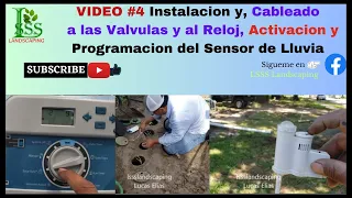 Video #4 Instalacion y Cableado a las Valvulas y al Reloj, Actibacion y Progra. del Sensor de Lluvia