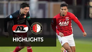 Highlights AZ - Feyenoord | Eredivisie
