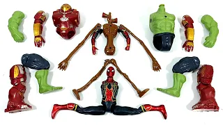 Merakit Hulk Smash vs Hulk Buster vs Spiderman vs Siren Head Avengers Superhero