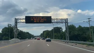 I-40 East highways Tour Memphis TN towards Bartlett TN Driving Tour on September 4th 2023