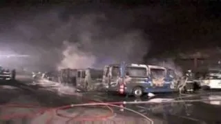 War Zone Denmark, 13 police vehicles burned at Police school.