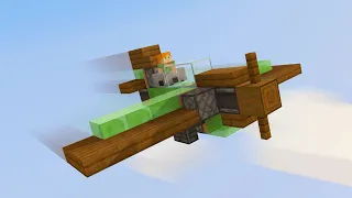 How to make a working plane in minecraft java/bedrock