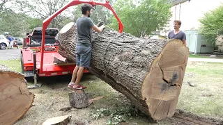 First Pickup with my new Urban Logging Trailer