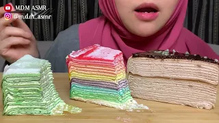 ASMR CREPE CAKE | Eating Sounds | No Talking - Soft Eating