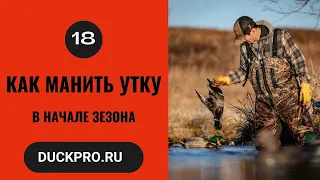 18. Как манить утку  Охота с Фрэдом Зинком. Приманивание в начале сезона.  Русская озвучка.