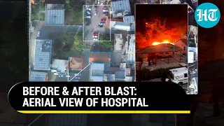 Satellite Footage Of Gaza Hospital Site Before & After Rocket Blast Released By Israeli Forces
