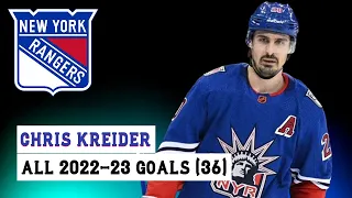 Chris Kreider (#20) All 36 Goals of the 2022-23 NHL Season