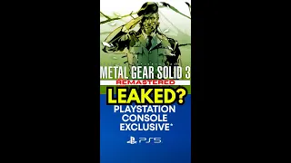 Metal Gear Solid Remake CONFIRMED?! #shorts