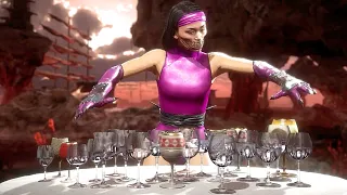 MK11 Ultimate All Characters Play Wine Glass Music All Characters Perform Sheeva's FRIENDSHIP