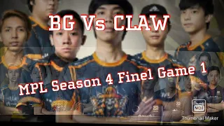 BG vs Claw MPL s4 finel