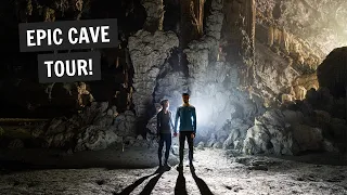 We went on an EPIC CAVE adventure in VIETNAM! (Wild Tu Lan Cave Explorer Tour)