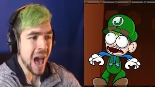 JACKSEPTICEYE | SUPER MARIO MAKER | CARTOON AND REALITY AT ONCE