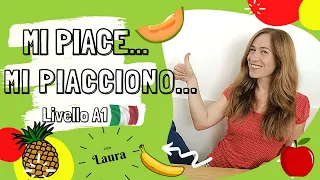 Mi PIACE e MI PIACCIONO How to use the verb Piacere in Italian. Taste and preferences #piacere