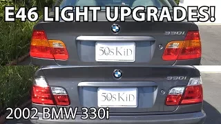 BMW E46 DIY Tail Light & Turn Signal Light Upgrades!