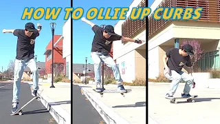 3 Tips for Ollies Up Curbs and Stairs (Skate basics Ep.19)