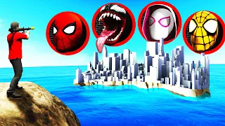 Exploring SPIDERMAN ISLAND In GTA 5 (Secret)