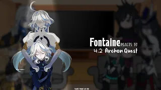 Fontaine react to 4.2 Archon Quest | Furina & Neuvillette | Neuvifuri | Reaction Video