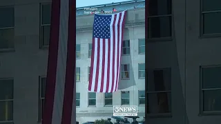 Remembering 9/11: American flag unfurled at Pentagon where 189 people lost their lives on 9/11/01