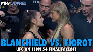 Manon Fiorot Towers Over Erin Blanchfield at Final Faceoff | UFC on ESPN 54 Staredown