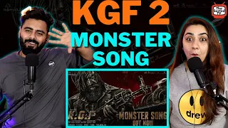 The Monster Song - KGF Chapter 2 | Adithi Sagar || Delhi Couple Reactions