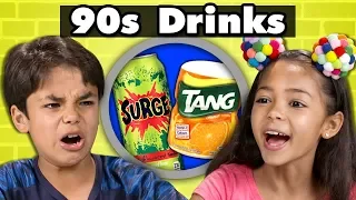 KIDS TRY 90s DRINKS! | Kids Vs. Food