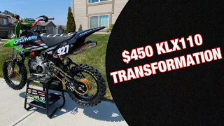 $450 2006 KLX110 TRANSFORMATION