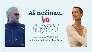 AŠ NEŽINAU, KO NORIU - diskusija apie VERTYBES su Šarūnu iš@Time4yourself