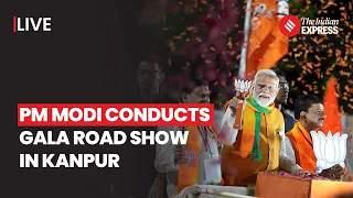 PM Modi Roadshow In Kanpur: CM Yogi Adityanath Joins Modi's Roadshow in Kanpur