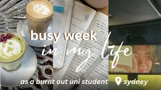 A very realistic busy week: navigating burnout, come study & work with me, trying work-life balance