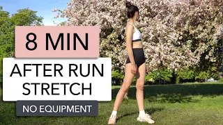 8 MIN AFTER RUN STRETCH | COOL DOWN FOR RUNNERS