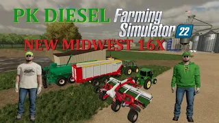 PREVIEW OF THE NEW  MIDWEST 16X MAP FS22  NEW HAY & FORAGE PACK DLC