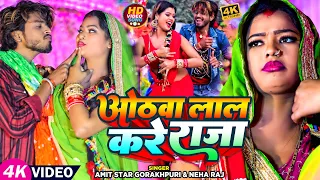 VIDEO | ओठवा लाल करे राजा | #Amit_Star_Gorakhpuri, #Neha_Raj का हिट वीडियो | Bhojpuri Hit Song 2023