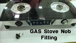 How to repair stove knob | gas stove ka butten kese lagaye | glass top knob spring fitting at home