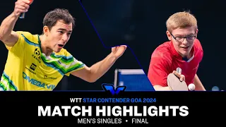 Hugo Calderano vs Felix Lebrun | MS Final | WTT Star Contender Goa 2024