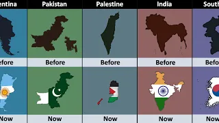 Countries Map Before vs Now