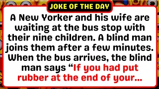 Joke of the day - New Yorker mocks the blind man but he did not expect this and other funny jokes