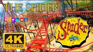 The Spider Roller Coaster (4K) POV - Lagoon Amusement Park