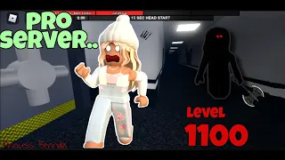 Playing in a PRO SERVER! W/ level 1000's! | Roblox flee the facility | Princess berinda