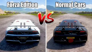Forza Horizon 5 Drag Battles | Forza Edition Cars VS Normal Cars | Calculating The Difference