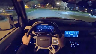 2020 Land Rover Defender 110 SE - POV Night Drive (Binaural Audio)