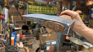 I’m havin’ flashbacks. How to use steel wedge when re-hanging an Axe