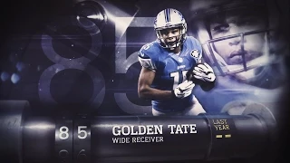 #85 Golden Tate (WR, Lions) |  Top 100 Players of 2015