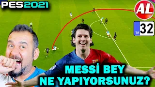 MESSİ BEY NE YAPIYORSUNUZ?! VURDUĞU YERDEN KALE GÖRÜNMÜYOR! | PES 2021 ANALİG #32