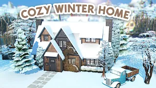 Cozy Winter Home // The Sims 4 Speed Build